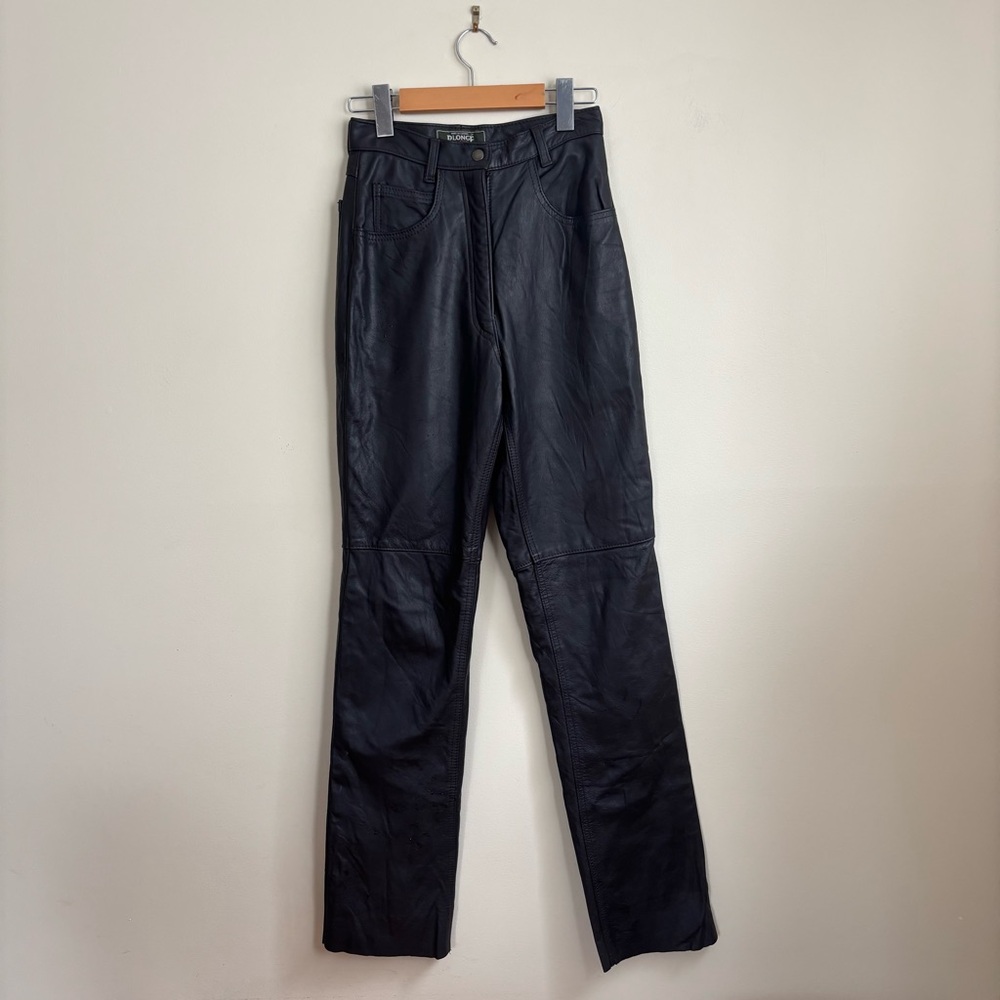 Dark Brown Leather Pants